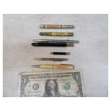Lot (7) Vintage Advertising Pencils~Pens Shorties