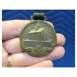 1923 Antique Watch Fob Embossed Class Award