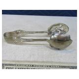 Sterling Silver Antique Large 7" Tongs 89g