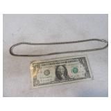 22" Sterling Thick Rope Necklace 38g Heavy