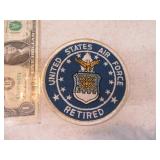 Vintage 4" USAF AirForce Retired Patch