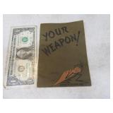 Vintage Military YOUR WEAPON UnderCover Joe Bklet