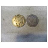 1889 & 1902 Morgan Silver Dollar Coins Circulated