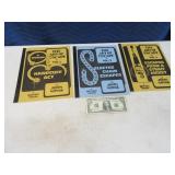 lot (3) Vintage Magic Trick HOW-TO  Guide Books