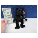 TY Beanie Baby Black "THE END" Exc