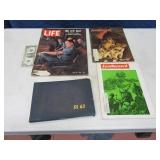 Lot (4) Vintage Military Magazines & CL63 Yearbook