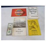 Lot (4) CO SPRINGS Vtg History Travel Books