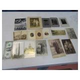 Lot Unique Antique Photographs Metal~CardStock