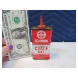 Vintage SCHWINN Metal Oil Tin
