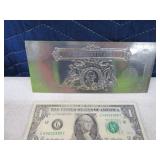Silver Coated $2 Bill