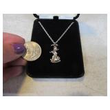 MJ Hummel Sterling Silver Necklace Collc Club