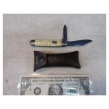 2blade WESTERN? USA Pocket Knife w/ case