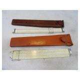 Lot (2) Vintage Slide Rule Rulers