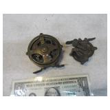 Lot (2) Antique Skeleton Fishing Reels