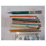Lot (11) Advertising Vintage Pencils