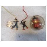 Lot (3) Antique Mini Puppet Type Toys