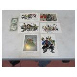 Lot (6) NAZI Themed SZYK Caricatures Post Card SET