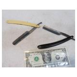 Lot (2) Vintage Straight Razors