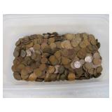 LOT Unsorted Estate WHEAT Pennies Coins