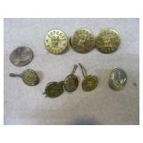Lot Vintage DETROIT POLICE Uniform Buttons