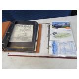 Lot (2) Folders RailRoad RR Scrapbook Pics Souvnir