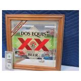 DOS EQUIS XX BEER 17" Advertising Mirror 2/2