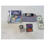 Lot (5) Vintage NINTENDO Video Games