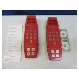 Lot (2) MERLIN Handheld Vtg Electronic Games
