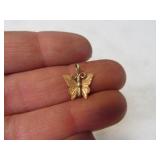 10kt Gold BUTTERFLY Small Pendant Jewelry