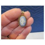 Wedgewood Cameo Pendant & Necklace Vintage