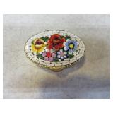 2" Inlaid FlowerTop Pill Box