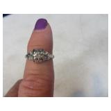 18kt White Gold GRANAT Diamond sz6 Ring