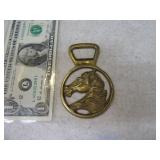 3" Brass Horse Bottle Opener