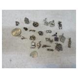Big LOT Sterling Silver Charms Cowboy~Animal