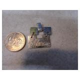 .925~18k 1" Modernistic Pendant