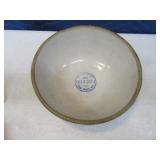 Antique Advertising Mixing Bowl Stoneware
