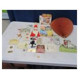 Lot Greeting Cards Honeycomb Victorian Antique