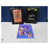 Lot (3) PIANO Music Books StarWars Cats Disney