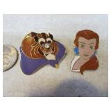 Lot (2) Disney BEAUTY & BEAST Pins Collectors
