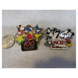 Disney MICKEY 75yr & 100yr Pins Collectors