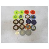 Lot (18) Unique Vintage Poker Casino Chips