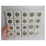 Lot (20) 1967/68 Half Dollar Coins PartialSilver