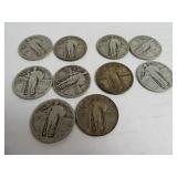 Lot (10) Silver Quarters InvestmentGrade