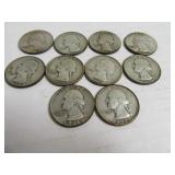 Lot (10) Silver Quarters InvestGrade