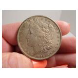 1889 Morgan Silver Dollar Coin darker