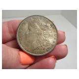 1880 Morgan Silver Dollar Coin darker