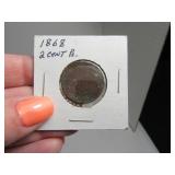 1868 2cent Piece Antique Coin