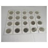 Lot (20) 1980s/90s Half Dollar Coins AUish Sleeved