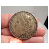 1886 Morgan SIlver Dollar Coin darker