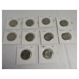 Lot (10) SusanBAnthony $1 AUish Coin sleeved